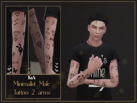 Minimalist Tattoo Sims 4 Sims 4 Tattoos Sims Images And Photos Finder