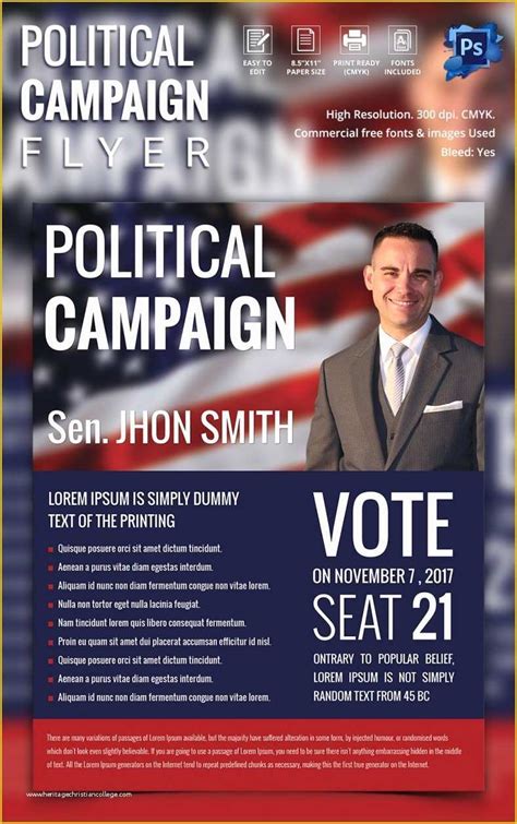 Political Campaign Website Templates Free Printable Templates