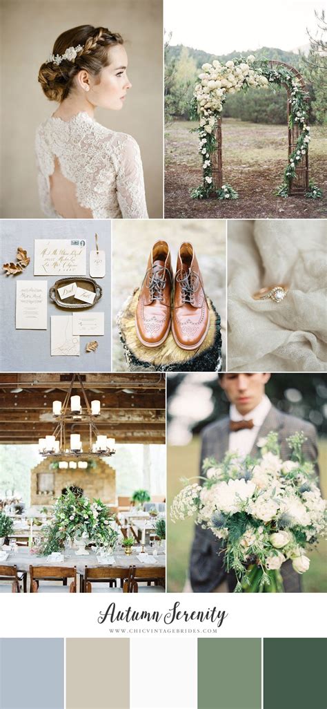 Autumn Serenity Fall Wedding Inspiration In A Palette Of Blue