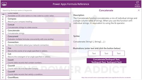 Power Apps Formula Cheat Sheet