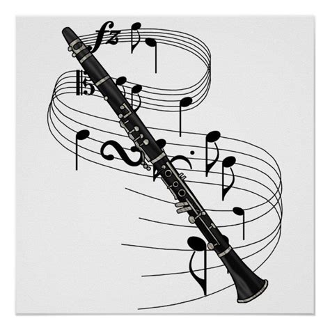 Clarinet Poster In 2021 Clarinet Personalized Prints