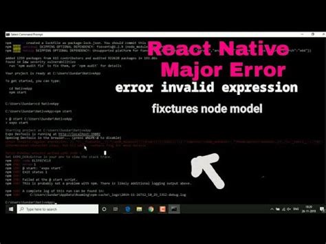 Error Invalid Regular Expression Fixtures Node Module Fixing React