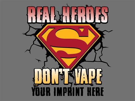 Vaping Prevention Banner Real Heros Dont Vape Customizable Nimco