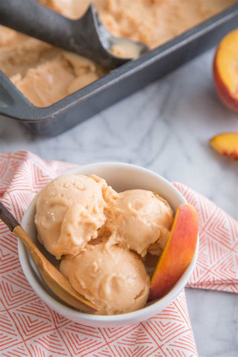 Recipe Fresh Peach Frozen Yogurt Kitchn