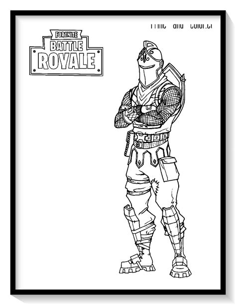 ⚔⚔ Dibujos De Fortnite Para Descargar Colorear Pintar E Imprimir ⚔⚔