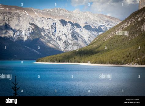 Lake Minnewanka Banff National Park Alberta Canada North America
