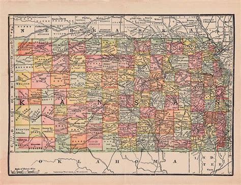 Kansas Map State Of Kansas Printable Maps Printables Fruit Labels