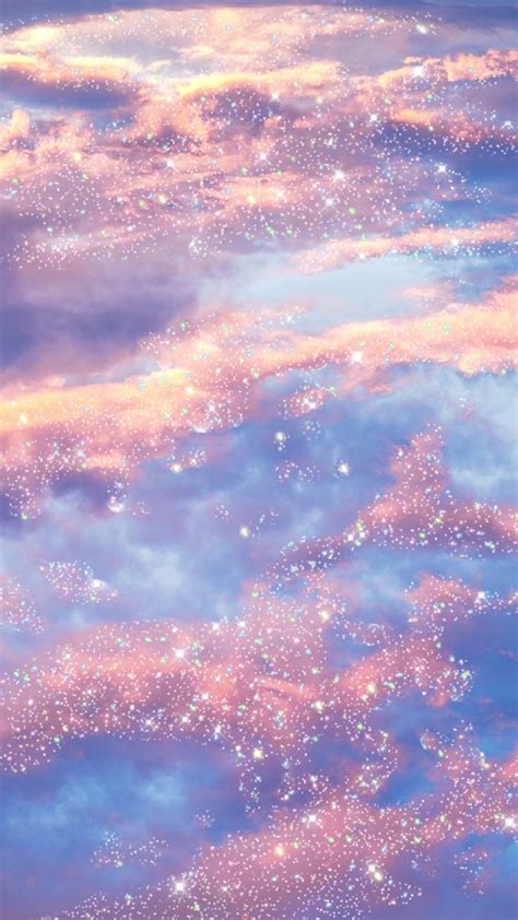 Aesthetic Glitter Cloud Wallpapers Wallpaper Cave