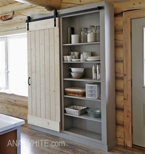 Barn Door Cabinet Or Pantry Ana White