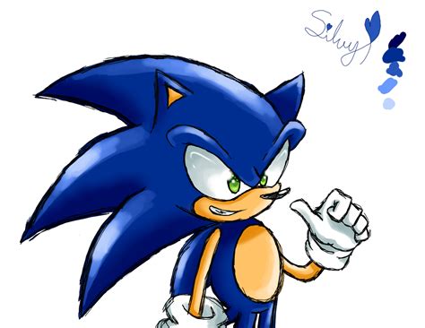 Sonic Doodle By Silverthehedgehogyes On Deviantart