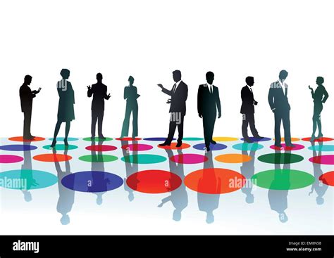 Businesspeople Meeting Point Stock Vector Image And Art Alamy