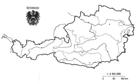 Die städte von österreich auf der karte. Blinde Karte österreich | creactie