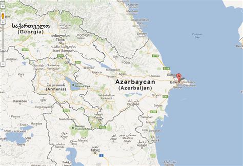 Baku Map Azerbaijan