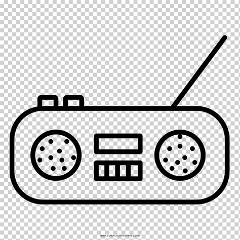 Drawing Black And White Coloring Book Radio Station Internet Radio
