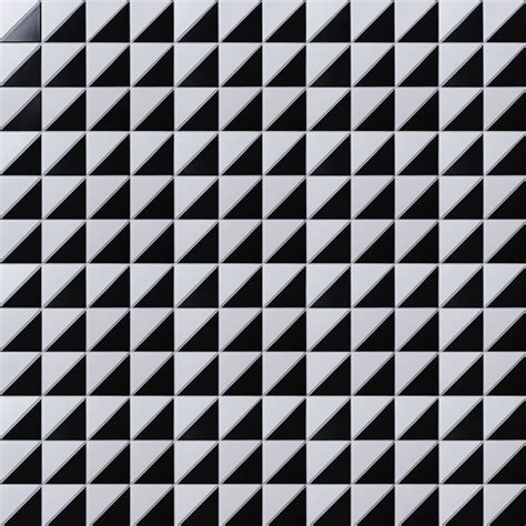 4 Forest Pattern Black White Matte Porcelain Geometric Tile Ant Tile