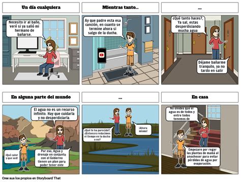 Historieta Del Cuidado Del Agua Storyboard By 41ef2939