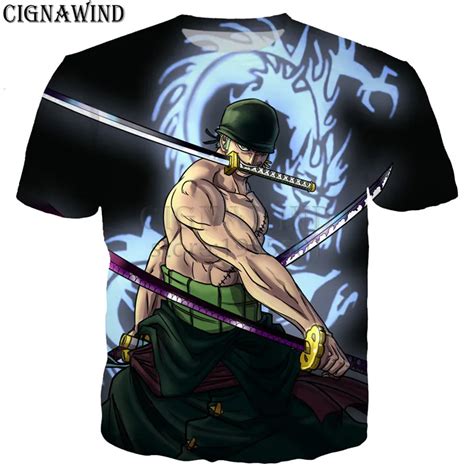 New Arrival Classic Anime One Piece Roronoa Zoro T Shirt Menwomen 3d