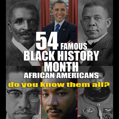 Famous Black History Month African Americans Power Of Publish