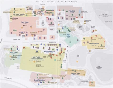 Hilton Hawaiian Village Map Of Towers