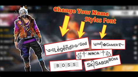 Best free fire names & nicknames in hindi. How to Change Free Fire Names Styles Font.||How to Change ...