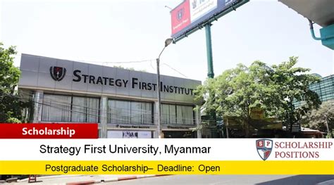 Strategy First University Scholarship In Myanmar 2019
