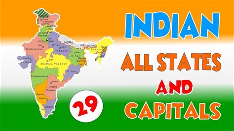 29 States Of India And Its Capital