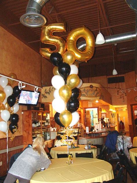 Masculine 50th Birthday Centerpieces 50th Birthday Party Balloon