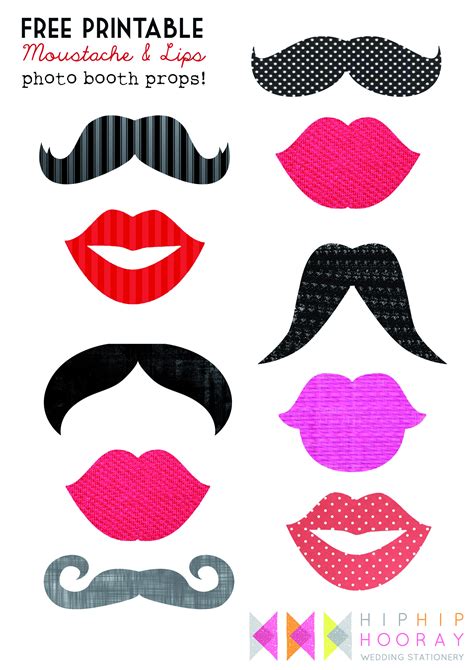 Photo Booth Props Printable Free