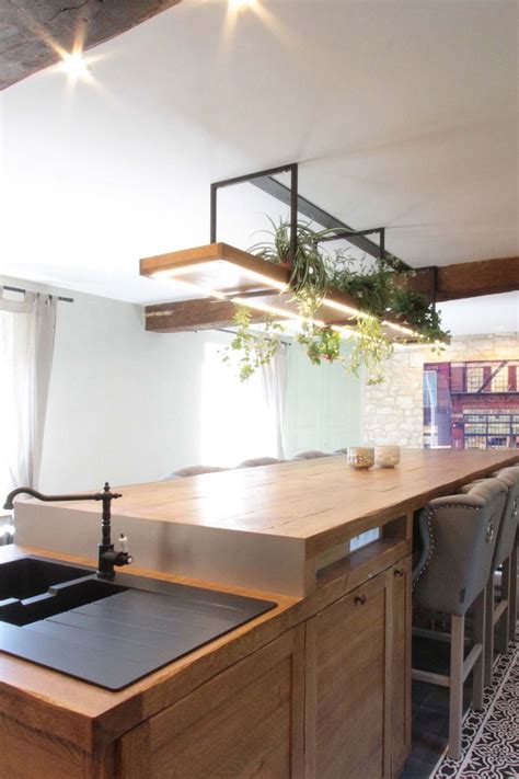 Idées amenagement micro cuisine a etageres : Ilot central table, bar : le plein d'idées pour la cuisine ...