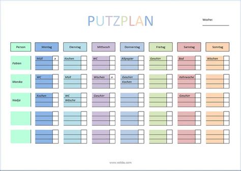 Klaviertastatur zum ausdrucken pdf : Putzplan Vorlage | Putzplan, Haushalts ordner, Planer