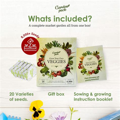 Grow Your Own Veggies - 20 Packet Variety - Grow Your Own Kits
