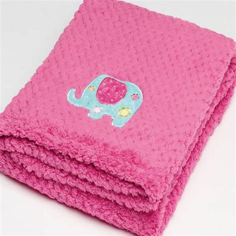Pink Elephant Fleece Baby Blanket Sale Lovely Linen