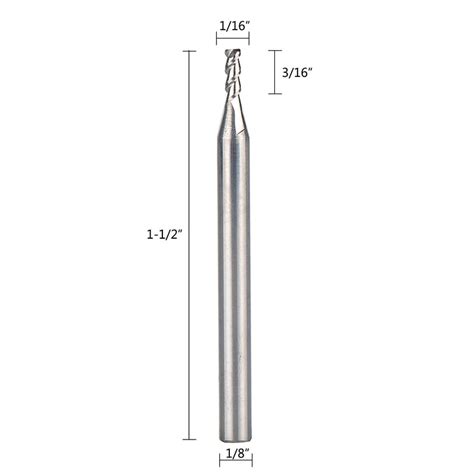 Spetool 18 End Mills For Aluminum 116 Cutting Diameter 3 Flutes Cnc