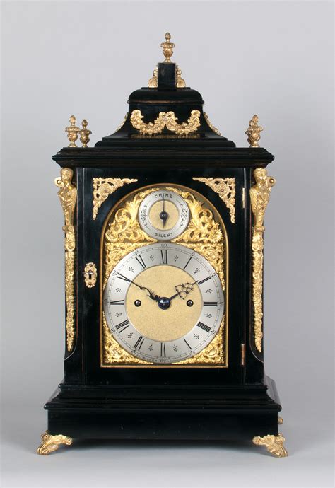 ebonised bracket clock walker of london