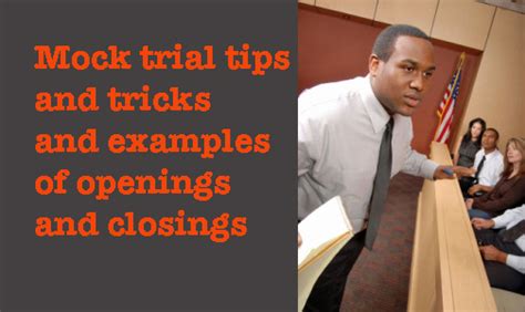 How To Write Mock Trial Opening And Closing Statements