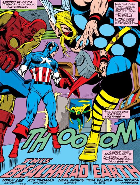 The Avengers Kree Skrull War 1971 Marvel Marvel Comics Artwork