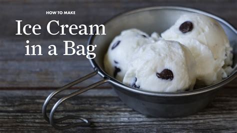 It can be a lot of fun, and you end up with a tasty frozen treat! how to make chocolate chip ice cream in a bag