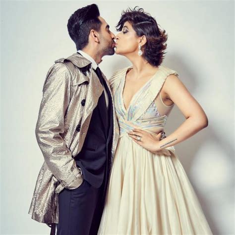 My City Ayushmann Khurrana And Tahira Kashyap Seal Their Love With A Kiss As They Celebrate