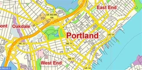 Maine Digital Vector Maps Download Editable Illustrat