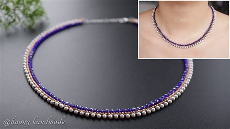 Simple And Easy To Make Beaded Necklace For Beginners Beading Tutorial
