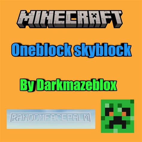 One Block Skyblock By Darkmazeblox Bedrock And Java Minecraft Map