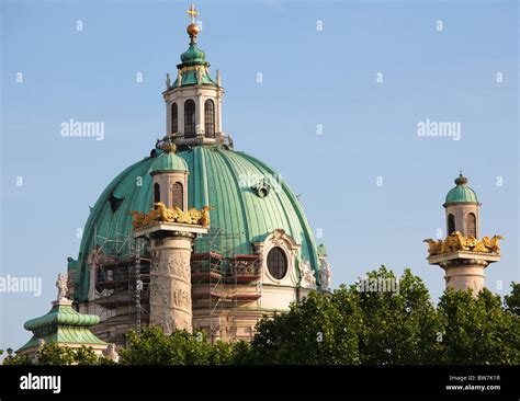 Karlskirche In Vienna One Of The Most Famous Buildings In The Austrian