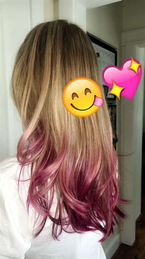 Gorgeous Pink Ombré Dip Dye Hair Dip Dye Hair Long Hair Styles Dyed