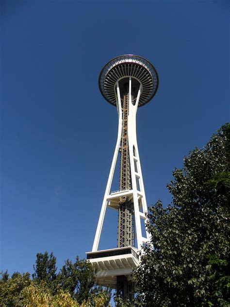 Free Photo Seattle Space Needle Landmark Washington Vantage