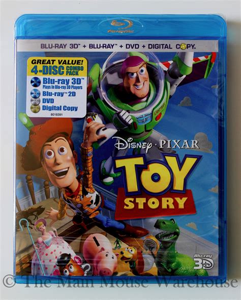 Disney Toy Story On D Blu Ray Dvd Digital Copy The Original Pixar Cgi Film Ebay