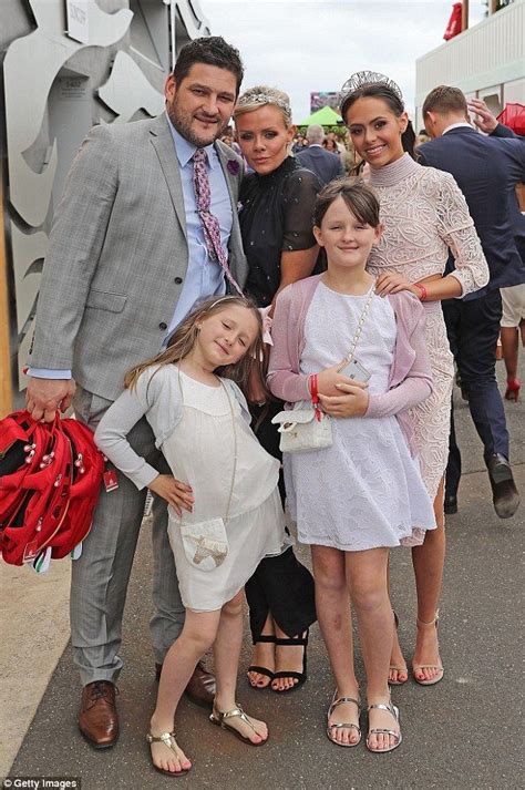 Brendan Fevola Joins His Wife Alex And Three Daughters At Stakes Day Brendan Fevola Three