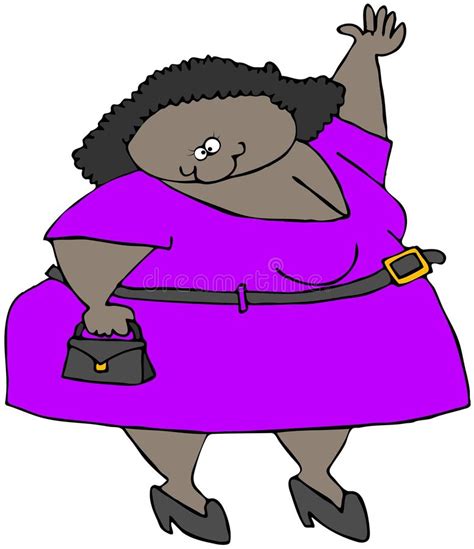Chubby Girl Waving stock illustration. Illustration of waving - 11972755