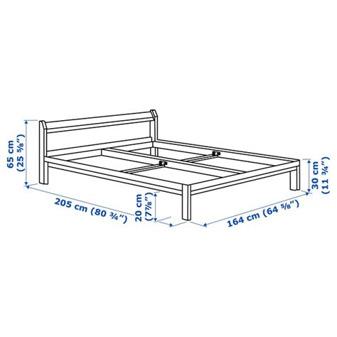 Neiden Bed Frame Pineluröy 160x200 Cm Ikea Sweden