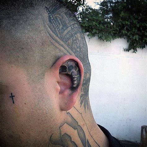 Top 86 Inside Ear Tattoo Best Thtantai2