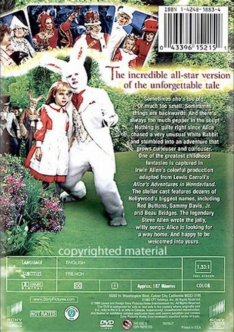 Alice In Wonderland Dvd 1985 Dvd Empire